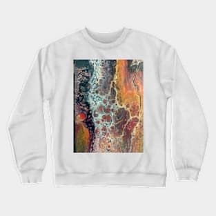 pour abstract autumn cellular Crewneck Sweatshirt